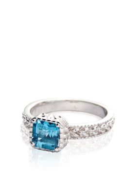 Belk & Co. Sterling Silver Blue Topaz Ring <br>