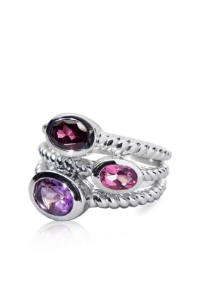Belk & Co. Sterling Silver Multi Stone Ring
