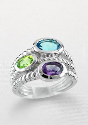 Belk & Co. Sterling Silver Multi Stone Ring