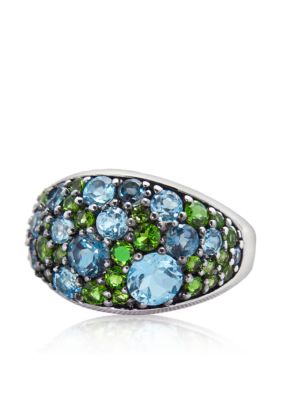Belk & Co. Sterling Silver Multi-Color Gemstone Ring