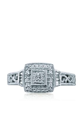 Belk & Co. Sterling Silver Diamond Promise Ring