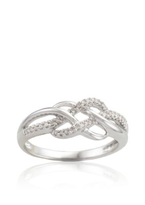 Belk & Co. Sterling Silver Diamond Weave Ring