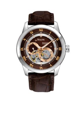 Bulova Men's Mechanical Leather Strap
