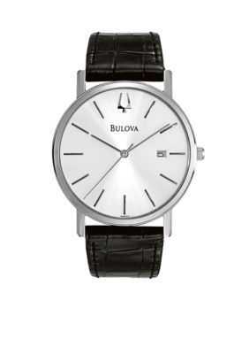 Bulova Bulova Men's Leather Strap Watch