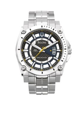 Bulova Precisionist Champlain Collection Stainless Steel Watch