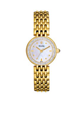 Bulova Ladies' Gold Diamond Watch