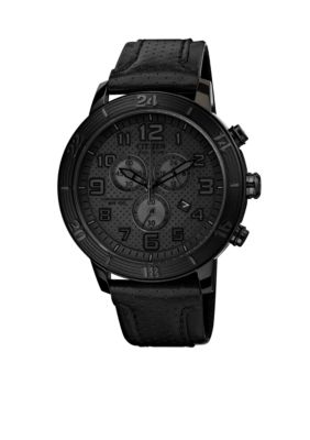 Citizen Drive from Citizen Eco-Drive Unisex Black Ion Plated Chronograph Watch