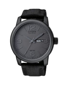 Citizen Eco-Drive Black Ion Plated Watch