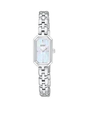 Citizen Eco-Drive Stainless Steel with Mother-Of-Pearl Dial Watch