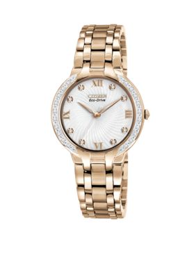Citizen Eco-Drive Ladies' Rose Gold Tone Bella Watch