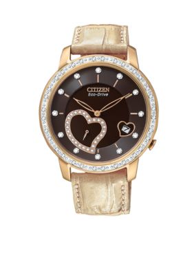 Citizen Eco-Drive Rose Gold Tone Desire Watch