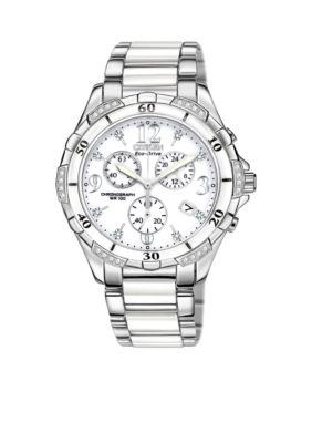 Citizen Eco-Drive Ladies' Ceramic Chronograph