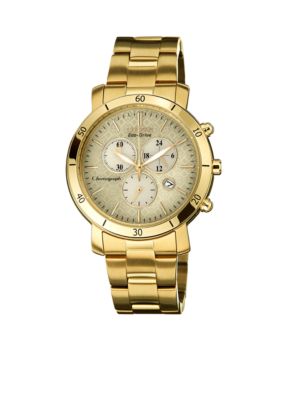 Citizen Drive from Citizen Eco-Drive Ladies' Gold Tone Chronograph