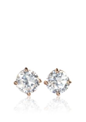 Belk & Co. 14k Yellow Gold 1/2 ct. t.w. Cubic Zirconia Earrings