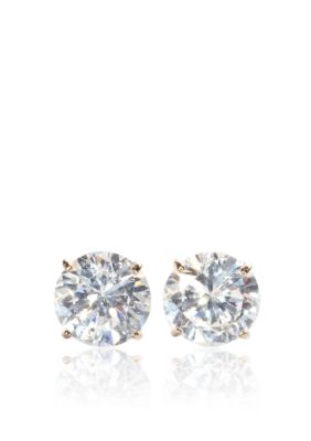 Belk & Co. 14k Yellow Gold 2.00 ct. t.w. Cubic Zirconia Earrings