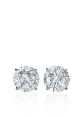 Belk & Co. 14k White Gold 4.00 ct. t.w. Cubic Zirconia Earrings