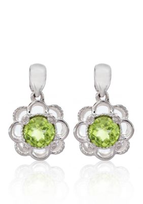 Belk & Co. Sterling Silver Peridot Earrings