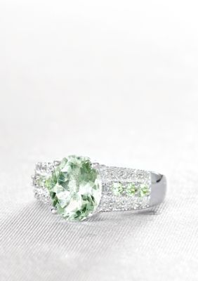 Belk & Co. Sterling Silver Green Amethyst and Peridot Ring