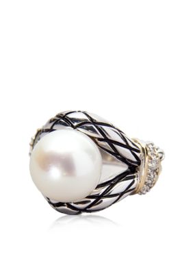 Belk & Co. Sterling Silver and 14k Freshwater Pearl Ring