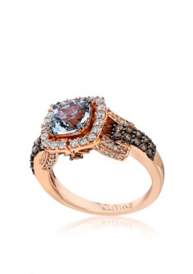 Le Vian Aquamarine and Diamond Ring