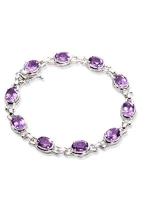 Belk & Co. Sterling Silver Amethyst Bracelet  