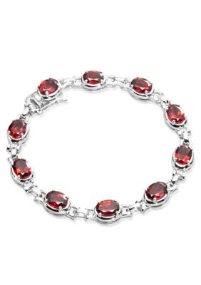 Belk & Co. Sterling Silver Garnet Bracelet  
