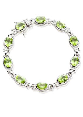 Belk & Co. Sterling Silver Peridot Bracelet  