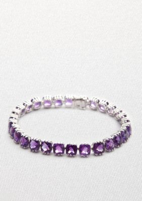 Belk & Co. Sterling Silver Amethyst Bracelet