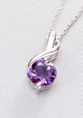 Belk & Co. Sterling Silver Amethyst Pendant  