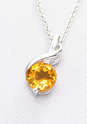 Belk & Co. Sterling Silver Citrine Pendant <br>