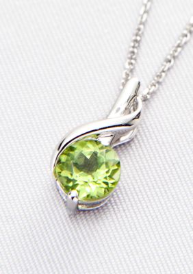 Belk & Co. Sterling Silver Peridot Pendant  