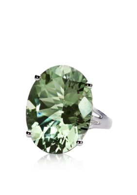 Belk & Co. Sterling Silver Green Amethyst Ring