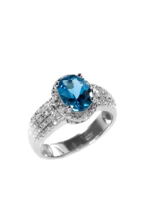 Belk & Co. Sterling Silver Blue Topaz Ring