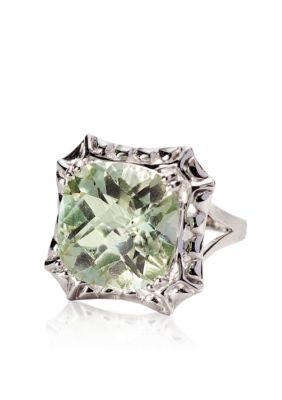 Belk & Co. Sterling Silver Green Amethyst Ring