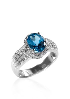 Belk & Co. Sterling Silver Blue Topaz Ring