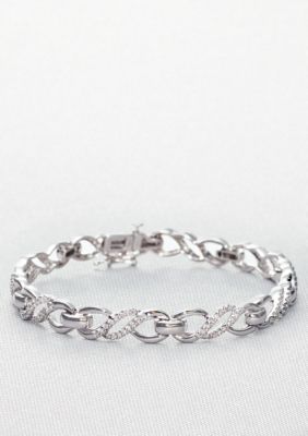 Belk & Co. Sterling Silver Diamond Bracelet 