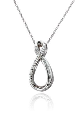 Belk & Co. Sterling Silver Diamond Pendant