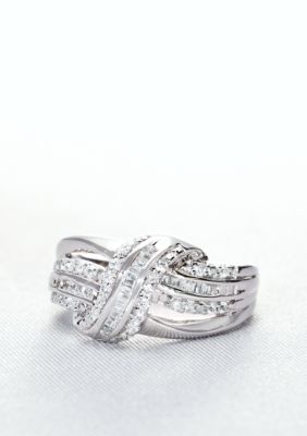 Belk & Co. Sterling Silver Diamond Ring