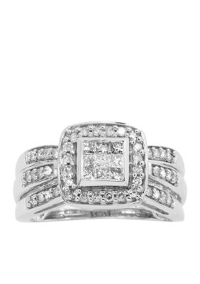 Belk & Co. Diamond Square Ring