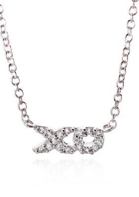 Belk & Co. Platinum Plated Sterling Silver Cubic Zirconia 