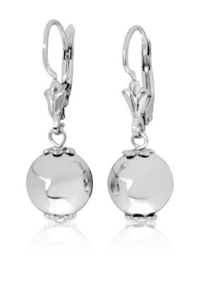 Belk & Co. Sterling Silver Polished Bead Dangle Earrings