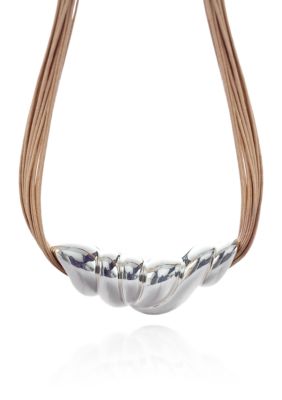 Belk & Co. Bold Sterling Silver Slide Necklace