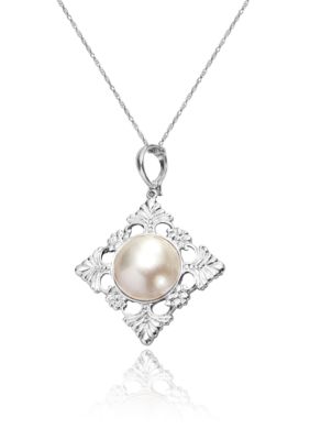 Belk & Co. Sterling Silver Mabe Pearl Enhancer Pendant