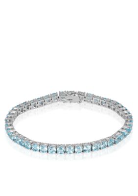 Belk & Co. Sterling Silver Blue Topaz Bracelet  