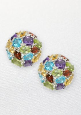 Belk & Co. Sterling Silver Multicolored Earrings
