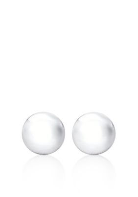 Belk & Co. 14k White Gold 5mm Flat Ball Stud Earring