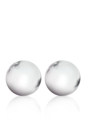 Belk & Co. 14k White Gold 8mm Ball Stud Earring