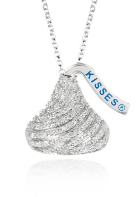 Belk & Co. Sterling Silver Large Hershey's Kiss Diamond Pendant