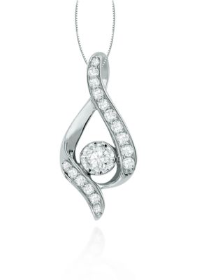 Sirena&reg; Pear Shaped Diamond Pendant