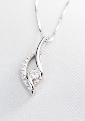 Sirena Pear Shaped Diamond Pendant